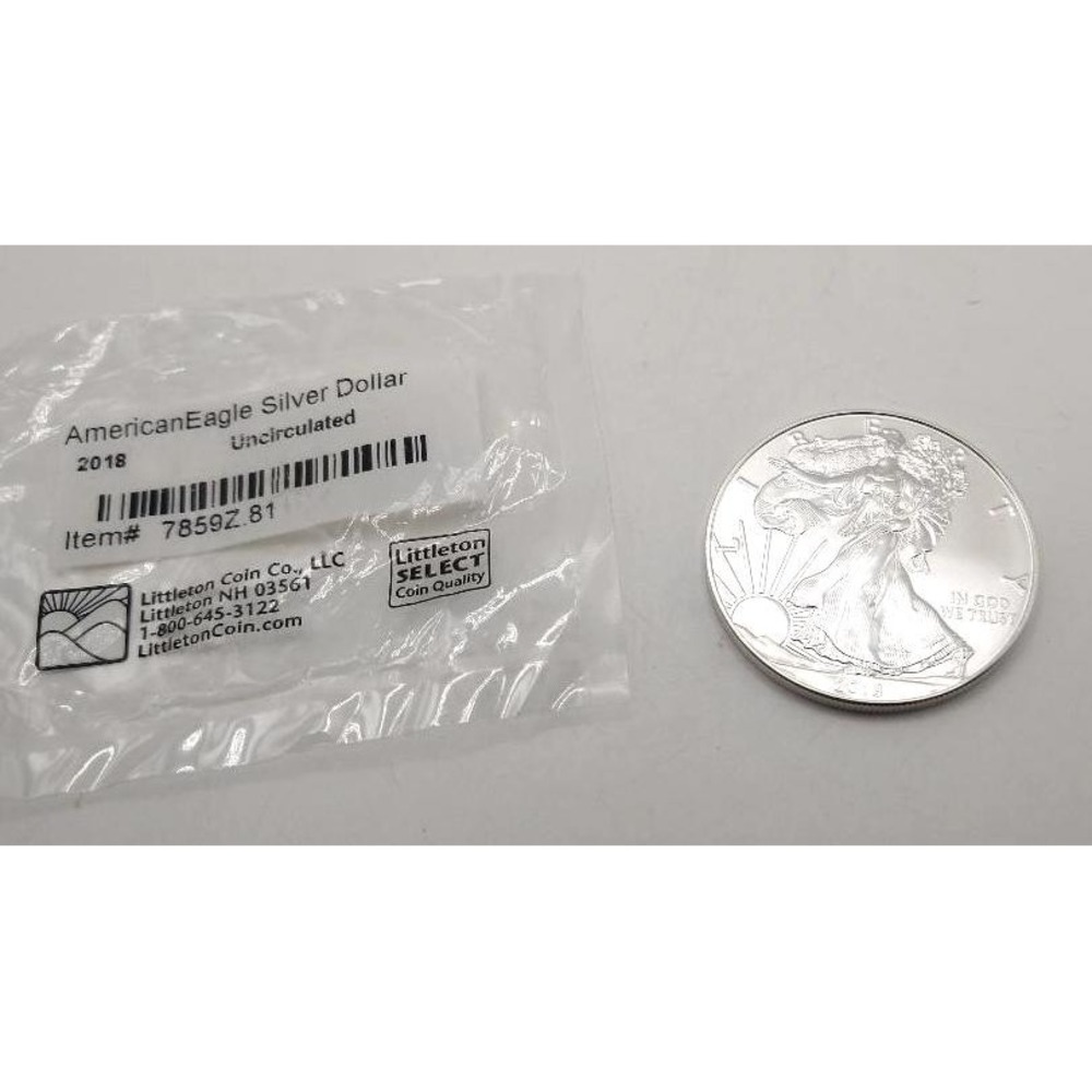 2018 American Silver Eagle 1 oz .999 Fine Silver Dollar Uncirculated U.S. Mint